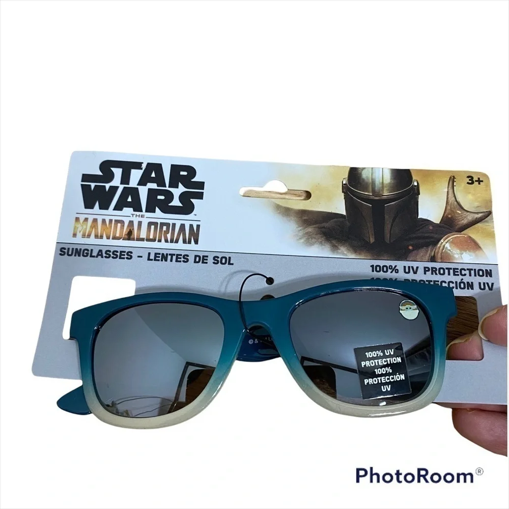 Star Wars Mandalorian Sunglasses NWT Blue 100% UV Protection Kids Disney